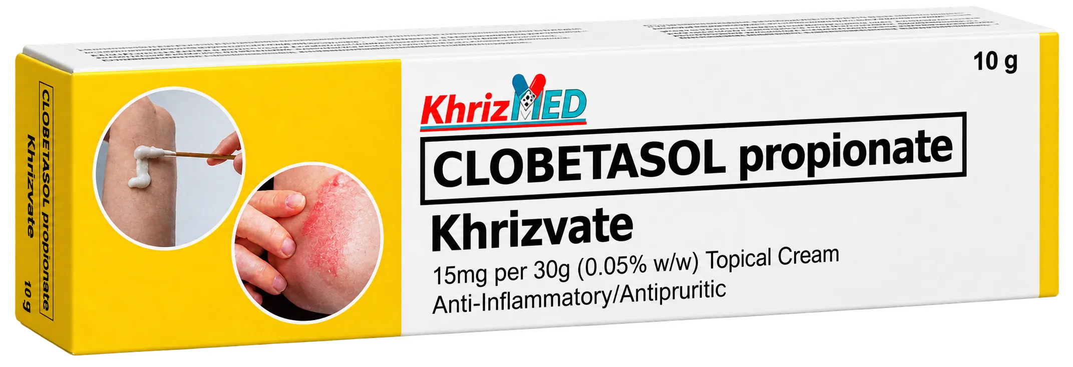 Khrizvate carton, Clobetasol propionate 0.05% topical cream