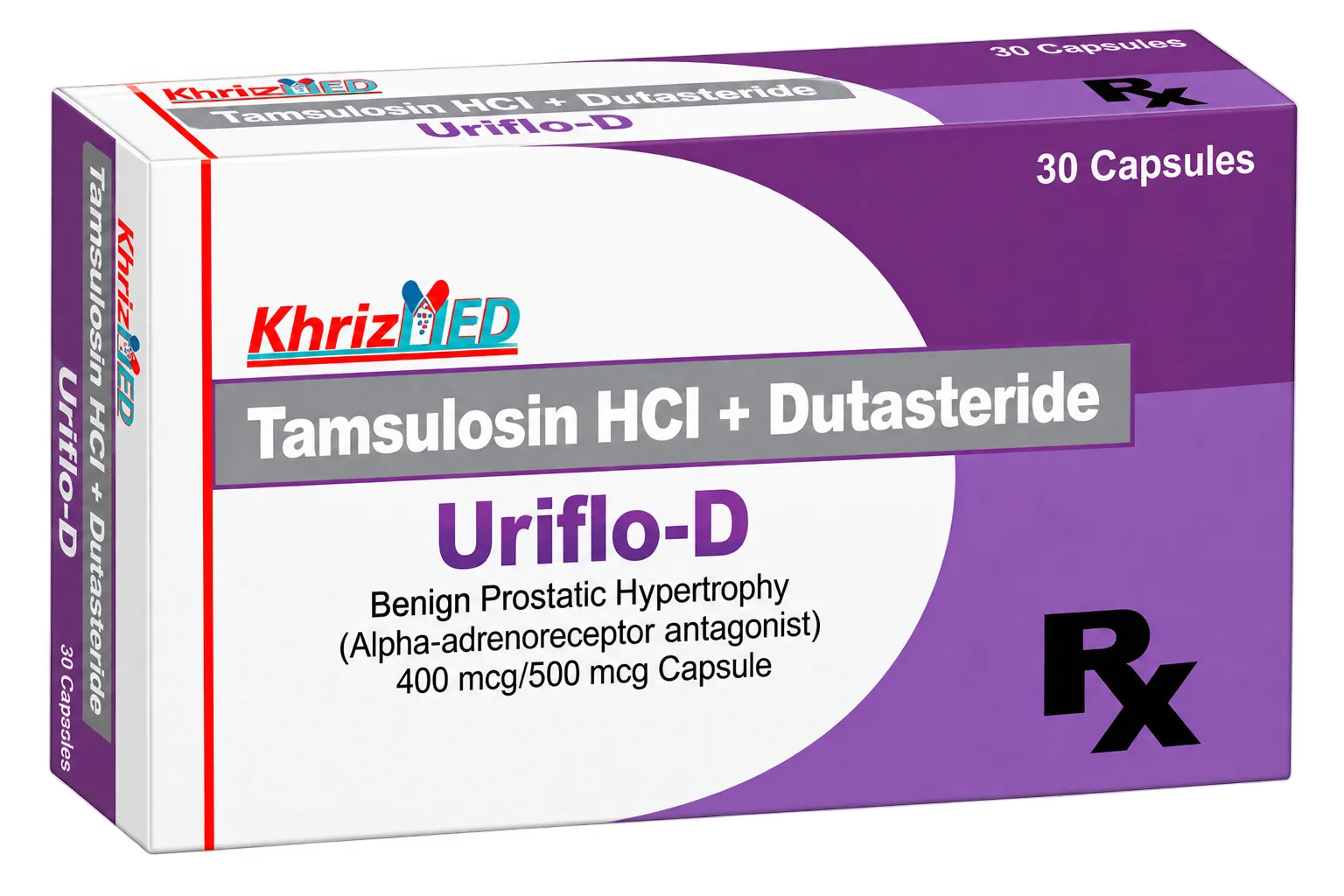 Uriflo-D carton, Tamsulosin hydrochloride plus Dutasteride capsule